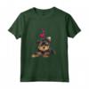 Shirt Cane con Cuore Dolce Yorkie Maglietta - Design Carino per Amanti dei Cani - Uomo Donna Bambino