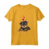 Shirt Cane con Cuore Dolce Yorkie Maglietta - Design Carino per Amanti dei Cani - Uomo Donna Bambino