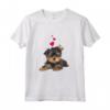 Shirt Cane con Cuore Dolce Yorkie Maglietta - Design Carino per Amanti dei Cani - Uomo Donna Bambino