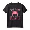 Donne Ragazze Salamandra Animale Esotico Axolotl Maglietta - Just A Girl Who Loves Axolotls - Ideale per gli Amanti degli Axolotl