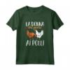 Pollo Galline Divertente La Donna Che Parla Ai Polli Maglietta - Ideale per Allevatori e Giardinieri Amanti dei Polli