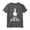 Duck Side - T-shirt Divertente per Amanti degli Animali - Regalo Unico per Compleanno, Natale e Altro