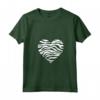 Donna Wild Animal Zebras Heart Shape T-shirt - Retro Style Gift for Christmas & Birthday - Unique Zebra Pattern Tee