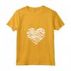 Donna Wild Animal Zebras Heart Shape T-shirt - Retro Style Gift for Christmas & Birthday - Unique Zebra Pattern Tee