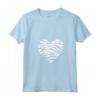 Donna Wild Animal Zebras Heart Shape T-shirt - Retro Style Gift for Christmas & Birthday - Unique Zebra Pattern Tee