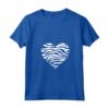 Donna Wild Animal Zebras Heart Shape T-shirt - Retro Style Gift for Christmas & Birthday - Unique Zebra Pattern Tee