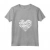 Donna Wild Animal Zebras Heart Shape T-shirt - Retro Style Gift for Christmas & Birthday - Unique Zebra Pattern Tee