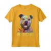 Rescue Dog Colorful Pitbull Dog Adopt Don't Shop - T-shirt per Amanti dei Cani - Regalo per Festività