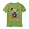 Rescue Dog Colorful Pitbull Dog Adopt Don't Shop - T-shirt per Amanti dei Cani - Regalo per Festività