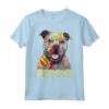 Rescue Dog Colorful Pitbull Dog Adopt Don't Shop - T-shirt per Amanti dei Cani - Regalo per Festività