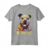 Rescue Dog Colorful Pitbull Dog Adopt Don't Shop - T-shirt per Amanti dei Cani - Regalo per Festività
