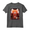 HapTiger Pixar Turning Red Scared Meilin Poster Maglietta - Official Turning Red Apparel for Men, Women, Boys, and Girls - Red Panda Friendship T-Shirt for Fans of the Movie