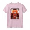 HapTiger Pixar Turning Red Scared Meilin Poster Maglietta - Official Turning Red Apparel for Men, Women, Boys, and Girls - Red Panda Friendship T-Shirt for Fans of the Movie
