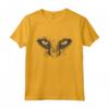 Gatto Nero Faccia Occhi Gialli Costume di Halloween da Gatto Maglietta - Regalo Divertente per Amanti dei Gatti - Ideale per Halloween e Natale