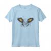 Gatto Nero Faccia Occhi Gialli Costume di Halloween da Gatto Maglietta - Regalo Divertente per Amanti dei Gatti - Ideale per Halloween e Natale