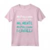 Maglietta Cavalli Frase Divertente - Regalo Amanti Animali - Maglia a Manica con Scritte Ironiche sui Cani - Marca HapTiger