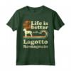 Life is Better with a Lagotto Romagnolo - Vintage Cane Mamma Papà Maglietta - Regalo Divertente per Amanti dei Cani