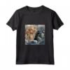HapTiger T-Shirt Maglietta - Design Gattino e Kraken - Regalo per Amanti degli Animali e Gatti