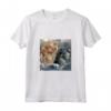 HapTiger T-Shirt Maglietta - Design Gattino e Kraken - Regalo per Amanti degli Animali e Gatti
