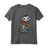 Gatto Teschio di Zucchero Messico Calavera - Maglietta Dia De Los Muertos per Amanti dei Gatti - Regalo Unico per Halloween