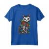 Gatto Teschio di Zucchero Messico Calavera - Maglietta Dia De Los Muertos per Amanti dei Gatti - Regalo Unico per Halloween