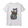 Gatto Teschio di Zucchero Messico Calavera - Maglietta Dia De Los Muertos per Amanti dei Gatti - Regalo Unico per Halloween