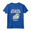 Just A Girl Who Loves Seals - Divertente Foca Costume Maglietta per Donne e Ragazze - Regalo Compleanno o Natale