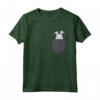 Coniglietto/Rabbit Pocket - T-shirt Maglietta Pasqua Bunny - Regalo Natale Compleanno Ragazzi e Ragazze