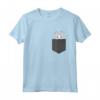 Coniglietto/Rabbit Pocket - T-shirt Maglietta Pasqua Bunny - Regalo Natale Compleanno Ragazzi e Ragazze