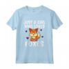 Just A Girl Who Loves Foxes - Carino Costume Da Volpe Maglietta per Donne e Ragazze - Regalo Compleanno o Natale