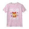 Just A Girl Who Loves Foxes - Carino Costume Da Volpe Maglietta per Donne e Ragazze - Regalo Compleanno o Natale