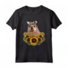 Foca Regalo Girasoli - Divertente Maglietta da Donna con Stampa di Girasoli - Ideale per Compleanni e Natale