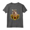 Foca Regalo Girasoli - Divertente Maglietta da Donna con Stampa di Girasoli - Ideale per Compleanni e Natale
