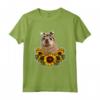 Foca Regalo Girasoli - Divertente Maglietta da Donna con Stampa di Girasoli - Ideale per Compleanni e Natale
