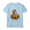 Foca Regalo Girasoli - Divertente Maglietta da Donna con Stampa di Girasoli - Ideale per Compleanni e Natale