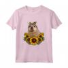 Foca Regalo Girasoli - Divertente Maglietta da Donna con Stampa di Girasoli - Ideale per Compleanni e Natale