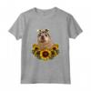 Foca Regalo Girasoli - Divertente Maglietta da Donna con Stampa di Girasoli - Ideale per Compleanni e Natale