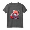 Bambino Animale San Valentino - Amante del Panda Rosso Maglietta Carino per la Festa degli Innamorati - Ideale per Regali Divertenti