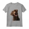 Divertente T-shirt Chocolate Lab | Labrador Retriever Dog Body Maglietta - Labrador Lover - Regalo Unico per Amanti dei Cani