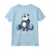 Panda The Struggle Is Real Weightlifting Fitness Gym Funny Maglietta - Cute Workout Coach Gift for Men - Perfect Birthday or Christmas Present