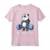 Panda The Struggle Is Real Weightlifting Fitness Gym Funny Maglietta - Cute Workout Coach Gift for Men - Perfect Birthday or Christmas Present