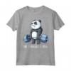 Panda The Struggle Is Real Weightlifting Fitness Gym Funny Maglietta - Cute Workout Coach Gift for Men - Perfect Birthday or Christmas Present