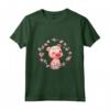 Floreale Maialino - Animale da Fattoria Maiale Maglietta - Idea Regalo per Amanti degli Animali e Contadini