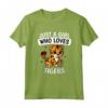 Just A Girl Who Loves Tigers - Divertente Costume Da Tigre Maglietta - Regalo Perfetto per Amanti delle Tigri