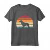 Retro Vintage Sunset Dog Pet Lover Epagneul Breton Brittany Maglietta - Perfect Tee for Dog Owners to Start Conversations