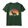 Retro Vintage Sunset Dog Pet Lover Epagneul Breton Brittany Maglietta - Perfect Tee for Dog Owners to Start Conversations