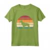 Retro Vintage Sunset Dog Pet Lover Epagneul Breton Brittany Maglietta - Perfect Tee for Dog Owners to Start Conversations