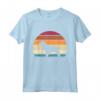 Retro Vintage Sunset Dog Pet Lover Epagneul Breton Brittany Maglietta - Perfect Tee for Dog Owners to Start Conversations