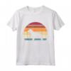 Retro Vintage Sunset Dog Pet Lover Epagneul Breton Brittany Maglietta - Perfect Tee for Dog Owners to Start Conversations
