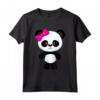 Carina Bambina Panda con Fiocco - Maglietta per Bambini e Donne - Ideale per gli Amanti degli Animali